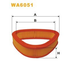 Vzduchový filter WIX FILTERS WA6051