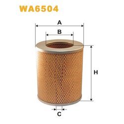 Vzduchový filter WIX FILTERS WA6504