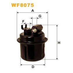 Palivový filter WIX FILTERS WF8075