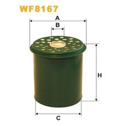 Palivový filter WIX FILTERS WF8167