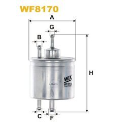 Palivový filter WIX FILTERS WF8170