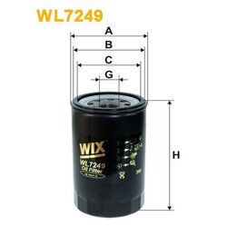 Olejový filter WIX FILTERS WL7249