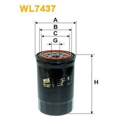Olejový filter WIX FILTERS WL7437