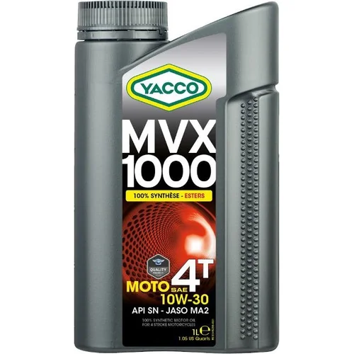 YACCO motorový olej plne syntetický MVX 1000 4T 10W30 1l