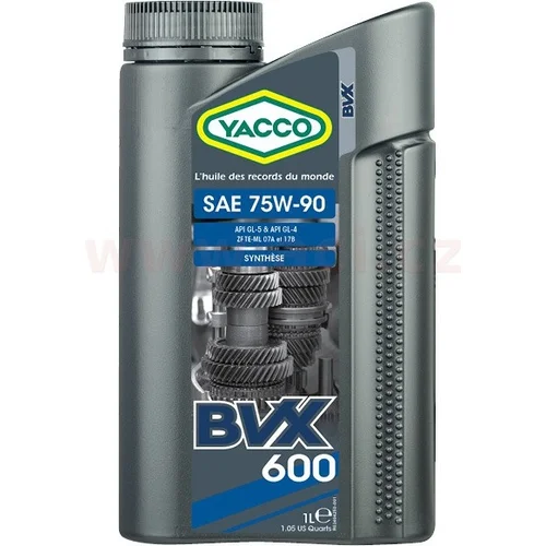 Prevodový olej plne syntetický BVX 600 75W90 1l YACCO 34041