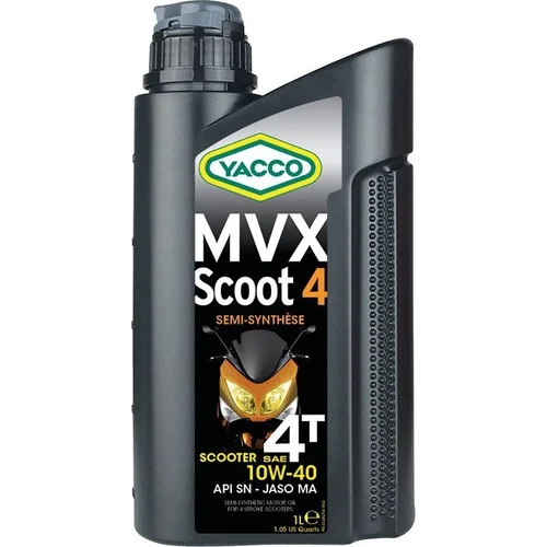 Motorový olej polosyntetický MVX SCOOT 4T 10W40 1l YACCO 33281