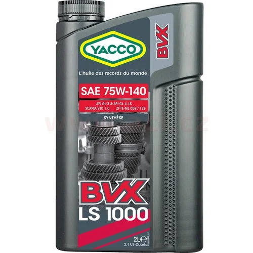 Prevodový olej plne syntetický BVX LS 1000 75W140 2l /YACCO/