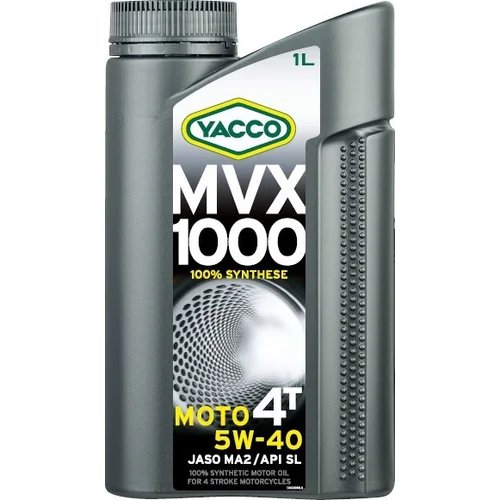 YACCO motorový olej plne syntetický MVX 1000 4T 5W40 4l
