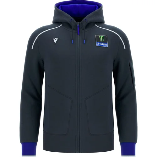 Mikina na zip s kapucňou TRAVEL Yamaha Racing 8053292524244 Monster Energy Yamaha, (antracit, veľkosť M)