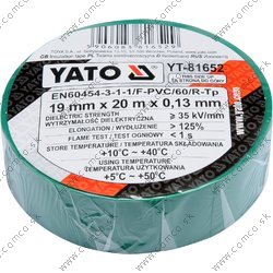 YATO Páska izolační 19mm x 20m x 0,13mm zelená - obr. 1