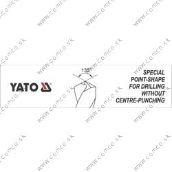 YATO Vrták na kov 3,5 mm HSS-COBALT 1 ks 135° (YATO náradie) - obr. 2