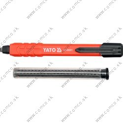 YATO Automatická tesárska ceruzka s náhradnými tuhami HB
