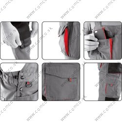 YATO Pracovné nohavice na traky DAN, veľkosť L - obr. 1