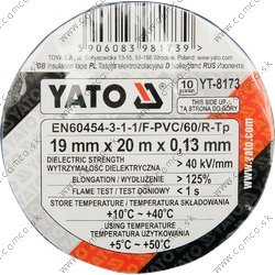 YATO Izolačná páska 19 x 0,13 mm x 20 m farebná 10 ks - obr. 1