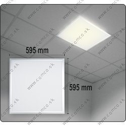 YATO Stropné LED svietidlo, 600x600x16mm, 40W, 112LED, 3000lm - obr. 1