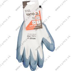 YATO Pracovné rukavice pogumované veľ.10 nylón /nytrylit - obr. 1