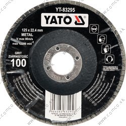 YATO Lamelový brúsny kotúč vypuklý P120 125x22.4