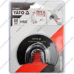 YATO Segmentový pílový list HSS 88 mm multifunkčný (drevo, plast, kov) - obr. 1