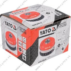 YATO Drôtená kefa čelná M14 x 100 mm INOX - obr. 1