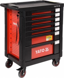 YATO Dielenský vozík - skrinka s náradím 7 zásuviek 221 častí - obr. 1