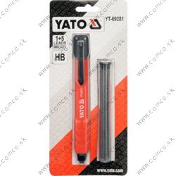 YATO Automatická tesárska ceruzka s náhradnými tuhami HB - obr. 2