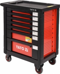 YATO Dielenský vozík - skrinka s náradím 7 zásuviek 221 častí - obr. 3