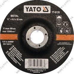 YATO Kotúč na brúsenie kovu 125x8,0x22mm