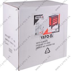 YATO Skrinka dielenská pojazdná 6 zásuviek červená - obr. 5