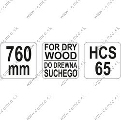 YATO List do oblúkovej píly 760 mm na suché drevo - obr. 1