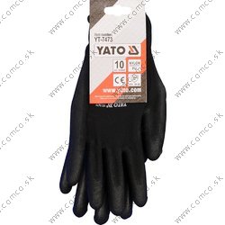 YATO Pracovné rukavice pogumované veľ.10 nylón /PU - obr. 3