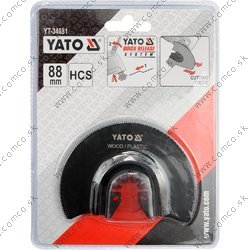 YATO Segmentový pílový list HCS 88 mm multifunkčný (drevo, plast) - obr. 1
