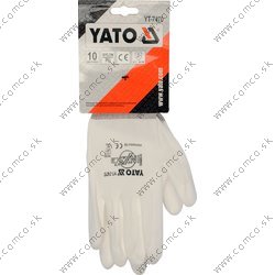 YATO Pracovné rukavice pogumované veľ.10 nylón/PU - obr. 3