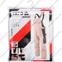 YATO Pracovné nohavice na traky DOHAR, veľkosť L - obr. 3