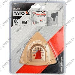 YATO Trojuholníková brúsna doska pre multifunkciu HM, 80 mm (betón, keramika) - obr. 1