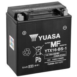Štartovacia batéria YUASA YTX16-BS-1