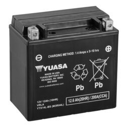 Štartovacia batéria YUASA YTX14L-BS