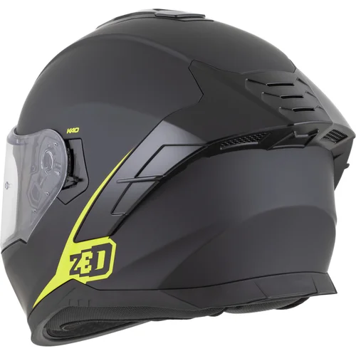 Prilba K40 (čierna matná/žltá fluo, veľkosť M) /ZED/ - obr. 2