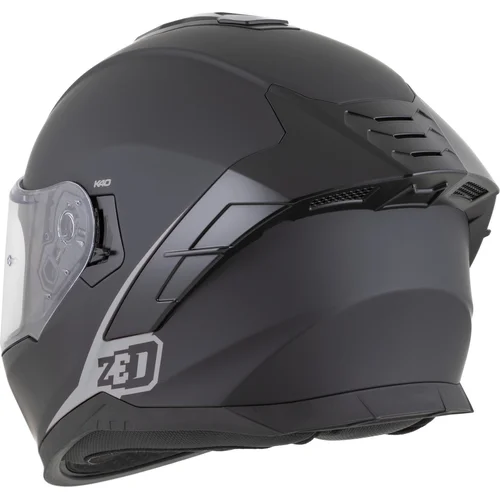 Prilba K40 (čierna matná/tmavosivá, veľkosť 2XL) /ZED/ - obr. 2