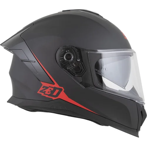 Prilba K40 (čierna matná/červená, veľkosť XS) /ZED/ - obr. 4