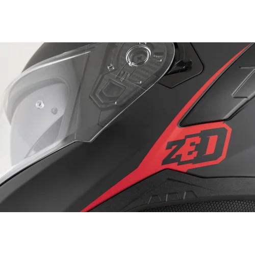 Prilba K40 (čierna matná/červená, veľkosť XS) /ZED/ - obr. 8