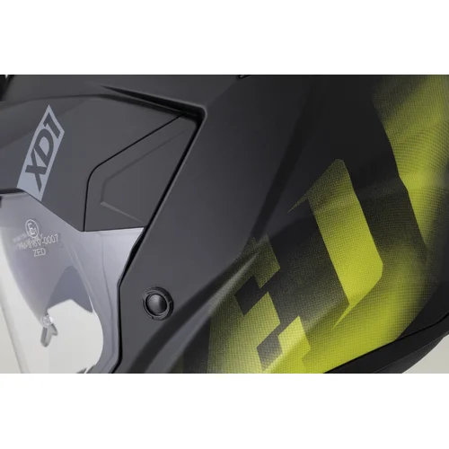 Prilba XD1 (čierna matná/žltá fluo, veľkosť XL) /ZED/ - obr. 9