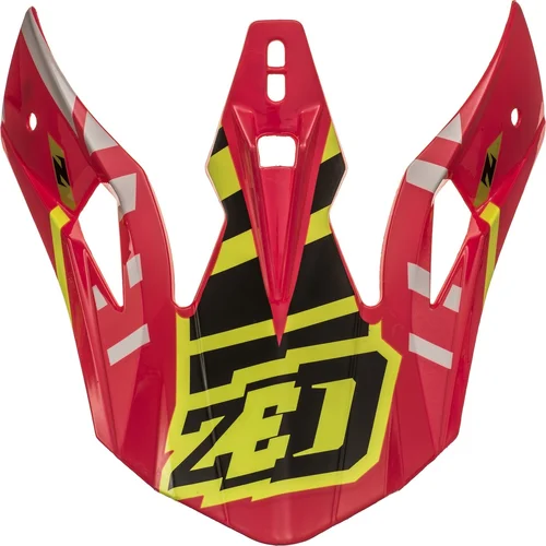 Červená/čierna/žltá fluo) ZED šilt pre prilby X1.9 a X1.9D