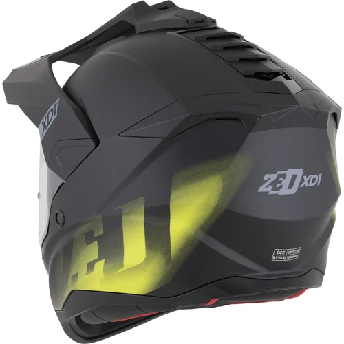 Prilba XD1 (čierna matná/žltá fluo, veľkosť XL) /ZED/ - obr. 2
