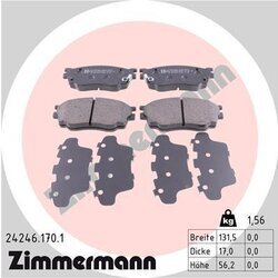 Sada brzdových platničiek kotúčovej brzdy ZIMMERMANN 24246.170.1