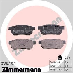 Sada brzdových platničiek kotúčovej brzdy ZIMMERMANN 21312.130.1