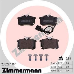 Sada brzdových platničiek kotúčovej brzdy ZIMMERMANN 23829.170.1