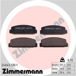 Sada brzdových platničiek kotúčovej brzdy ZIMMERMANN 24045.130.1