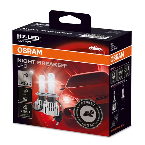H7 LED NIGHT BREAKER +220% Homologizované 6000K 64210DWNB /OSRAM/ - obr. 5