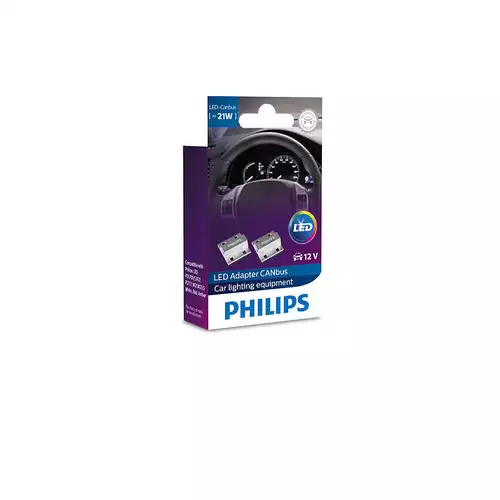 LED adaptér CANBus - rušič varovania 12V, 21W, Sada 2ks /PHILIPS/ - obr. 1