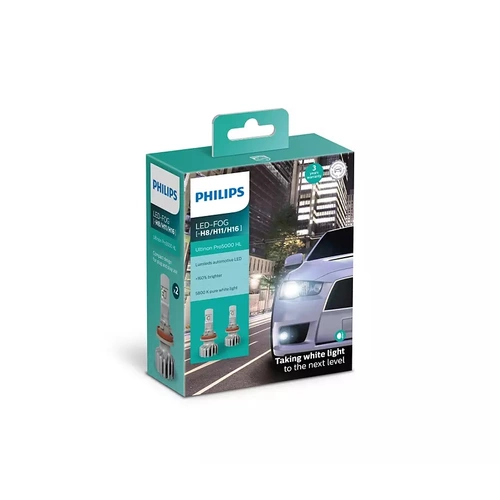 H8, H11, H16 LED Ultinon Pro5000 HL 12V / 24V 12W Sada 2ks /PHILIPS/ - obr. 2